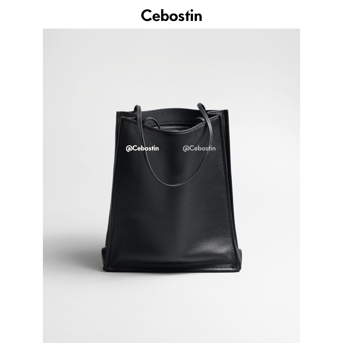 Cebostin First Layer Cowhide Large Capacity Messenger Bag