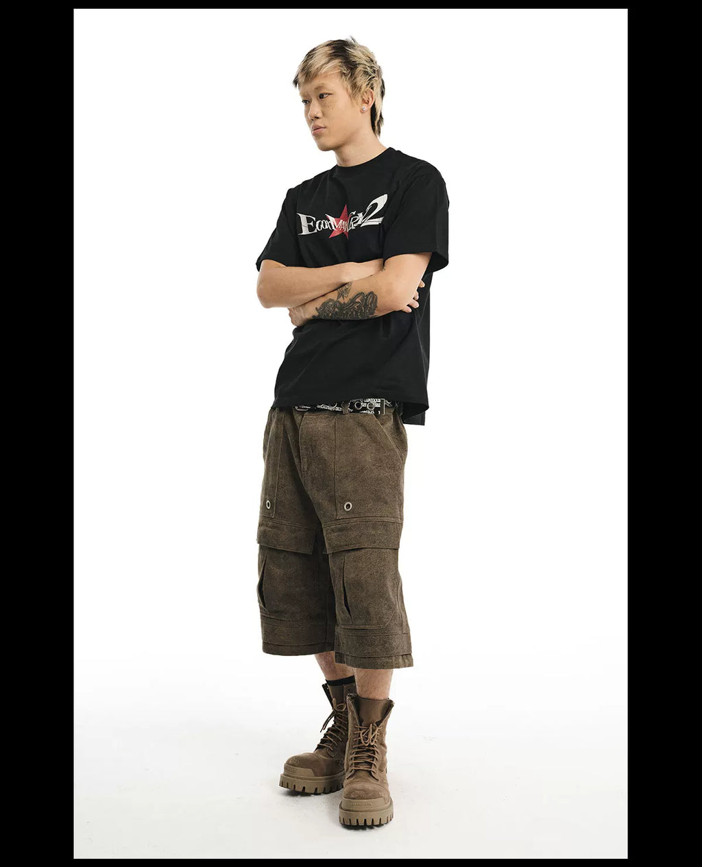 NOVACAM Retro Camo Female Spoof Fun Tee