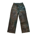 PAIKI Ripped Burr Straight Loose Jeans