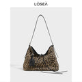 LOSEA Leopard Print Vintage Crossbody Bag