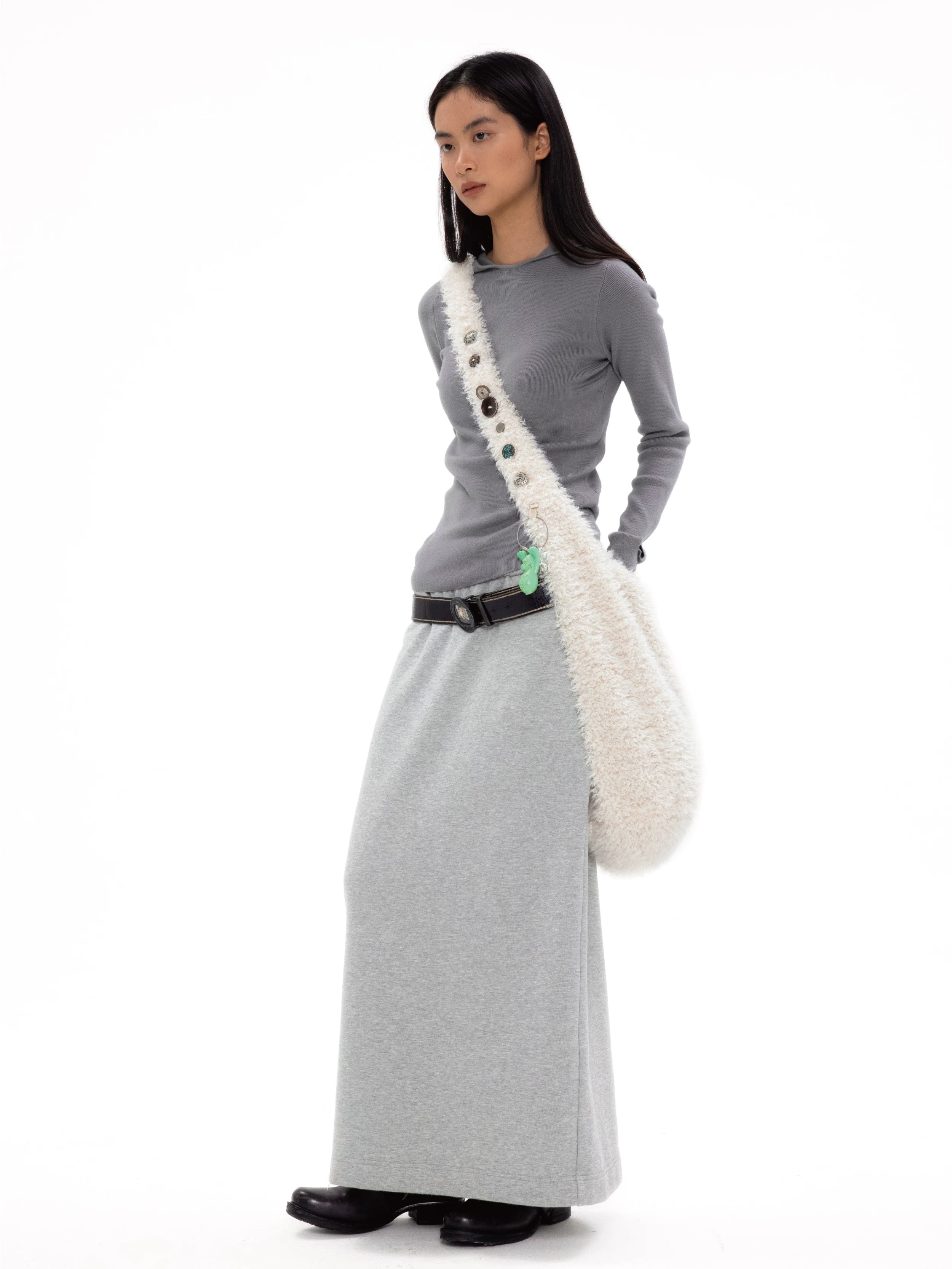 Oinimi Large Capacity Lamb Wool Oblique Span Bag
