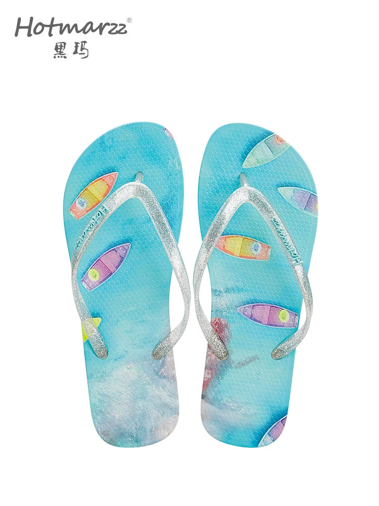 Hotmarzz Fashion Non-slip Outdoor Plywood Slippers