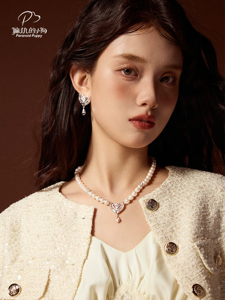 PP Light Luxury Niche Full Diamond Premium Earrings