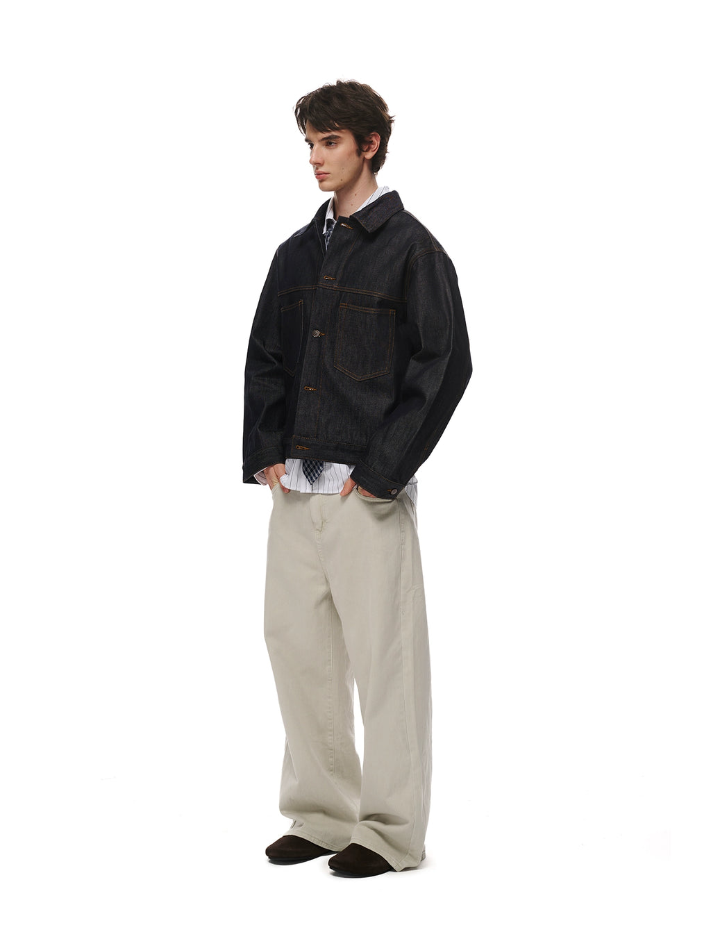 Loopsoon Original Cow Denim Casual Versatile Jacket