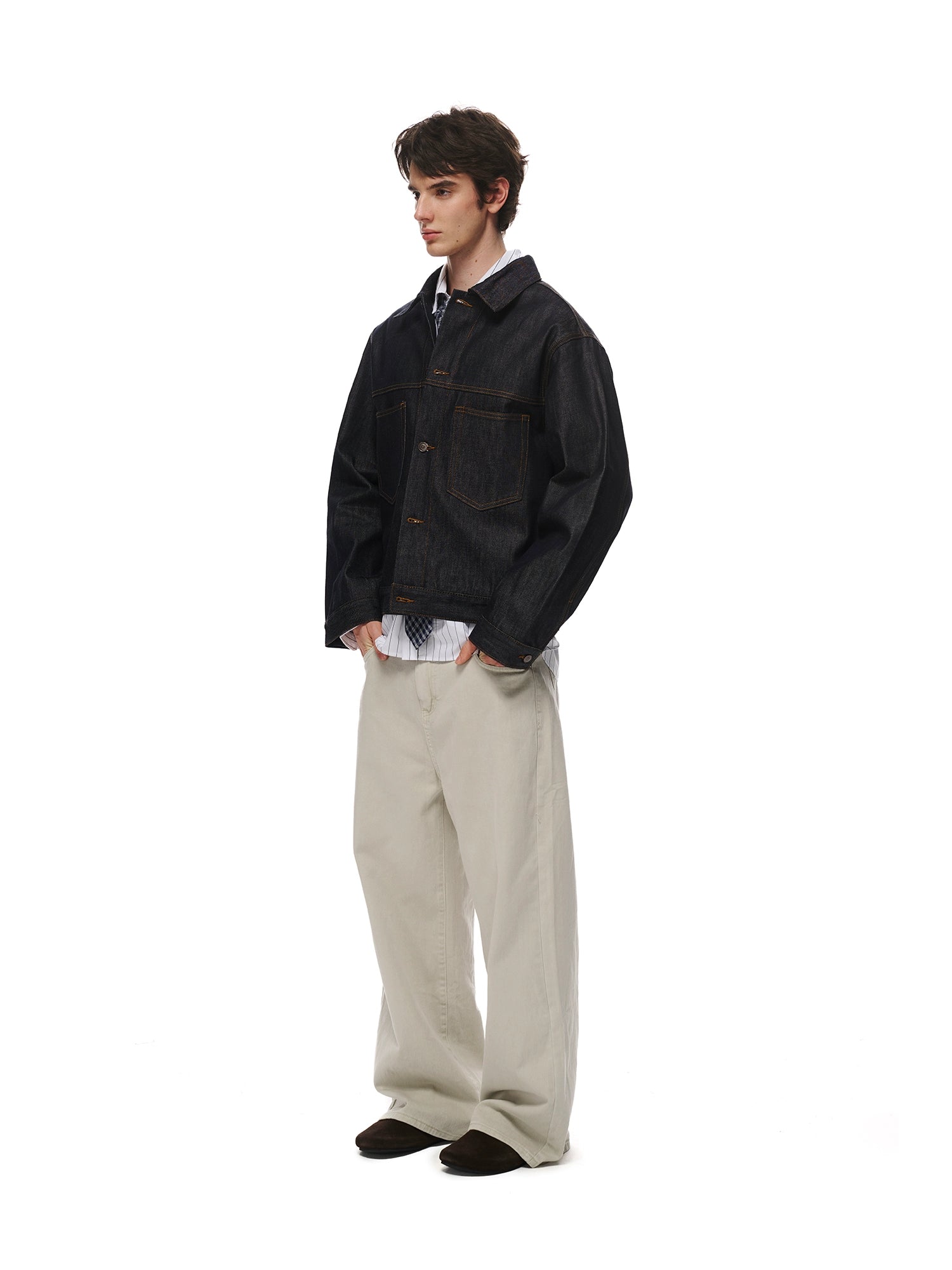 Loopsoon Original Cow Denim Casual Versatile Jacket