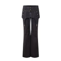 DoublePunch Stacked Skirt Cotton Washing Water Old Straight Overalls