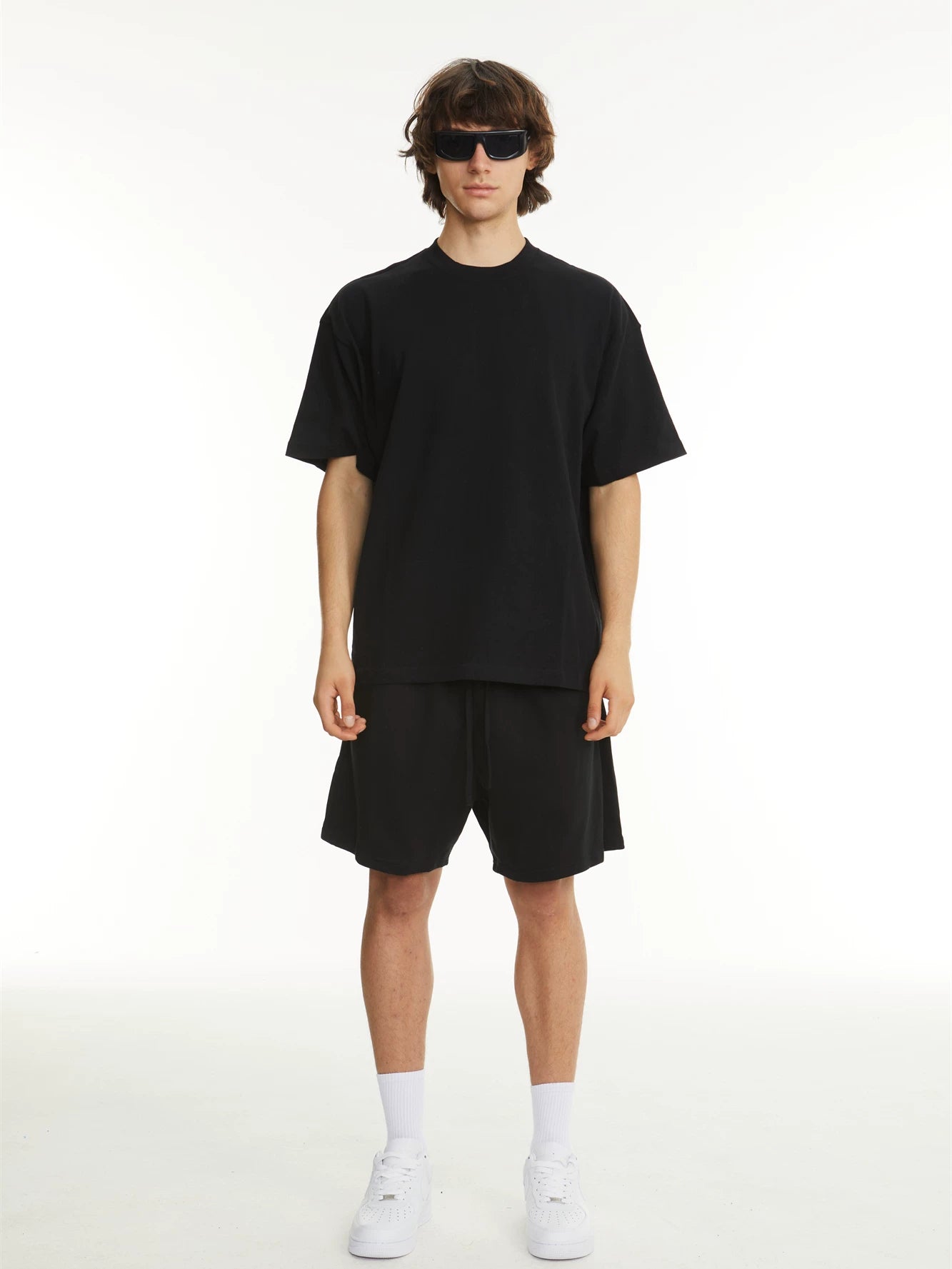 Blank: Map Oversized Small Neckline Casual Tee