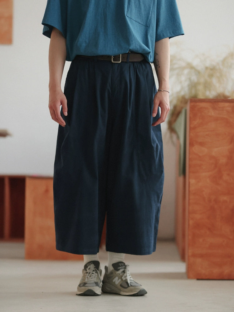 NOEARS Loose and Thin Straight Retro Eight-point Pants