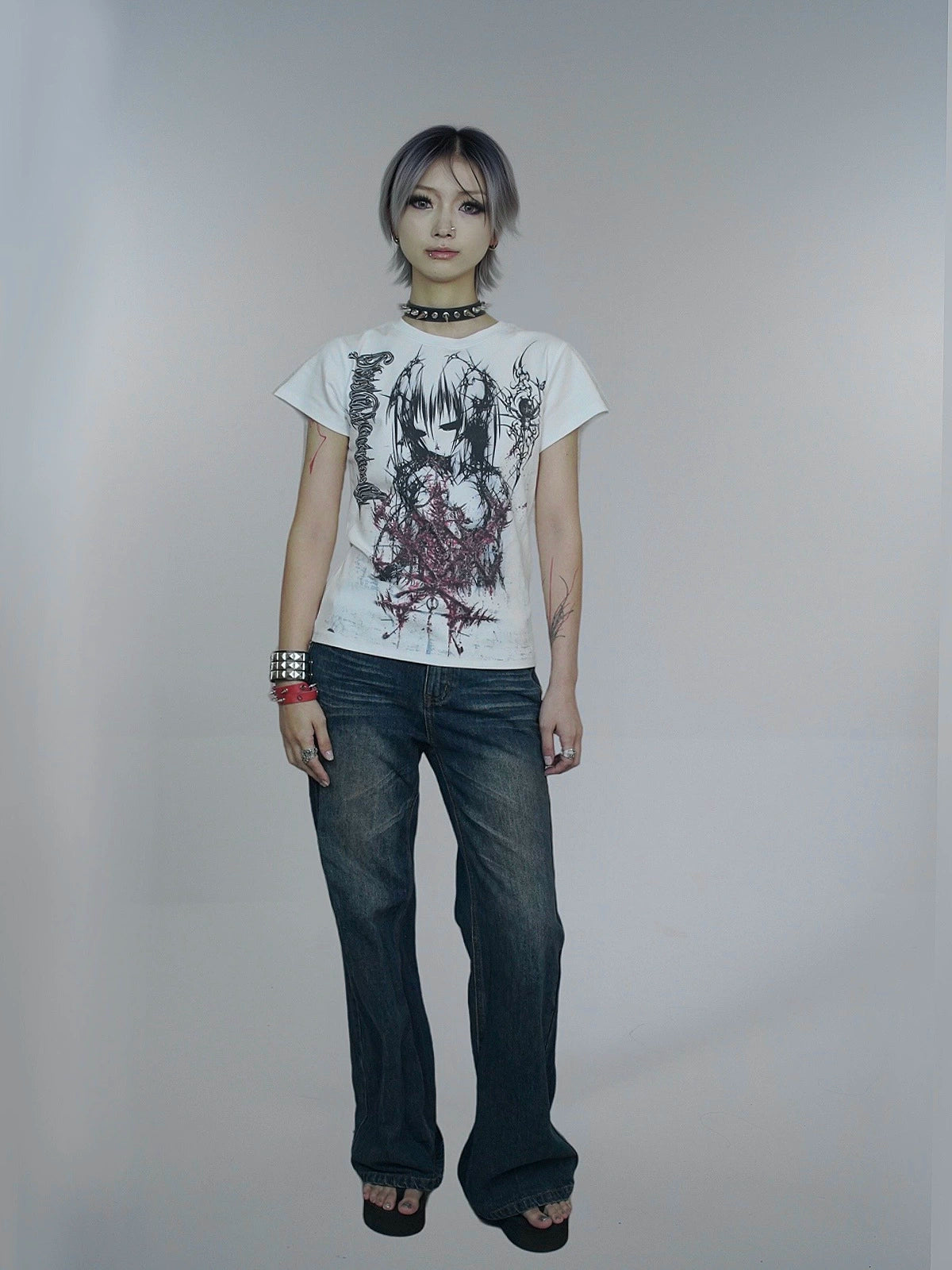 WEBBAR Casual Versatile Shoulder Tee
