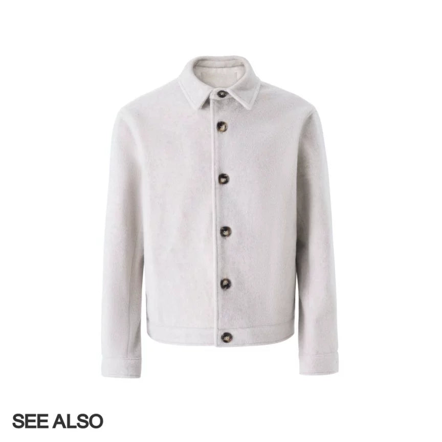 SEE ALSO Slack Silhouette Warm Woolen Jacket