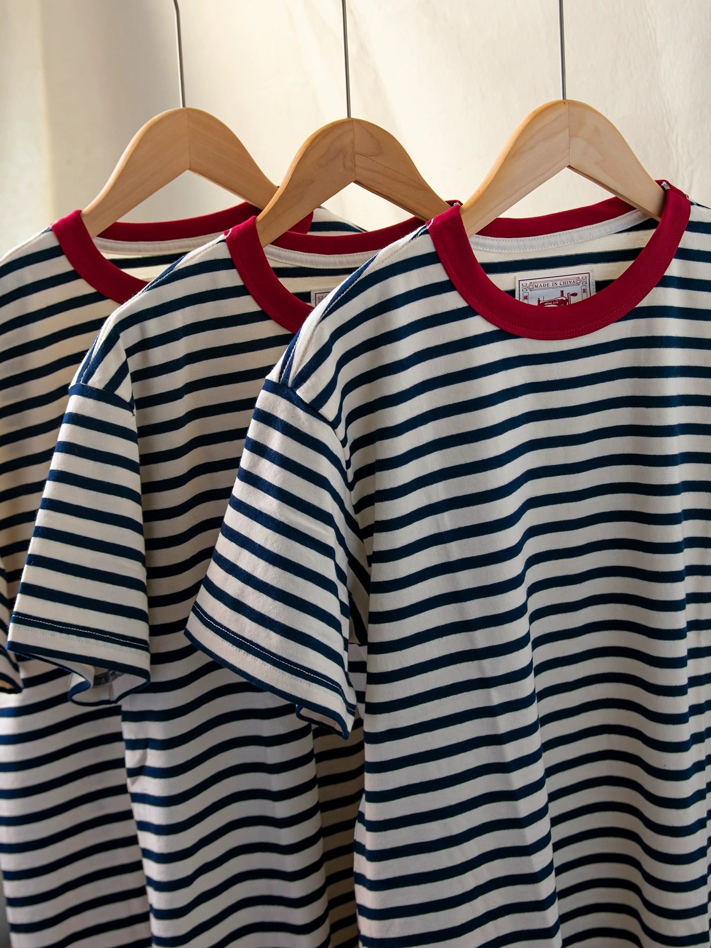 PrintAce Retro Sea Soul Striped Contrasting Loose Tee