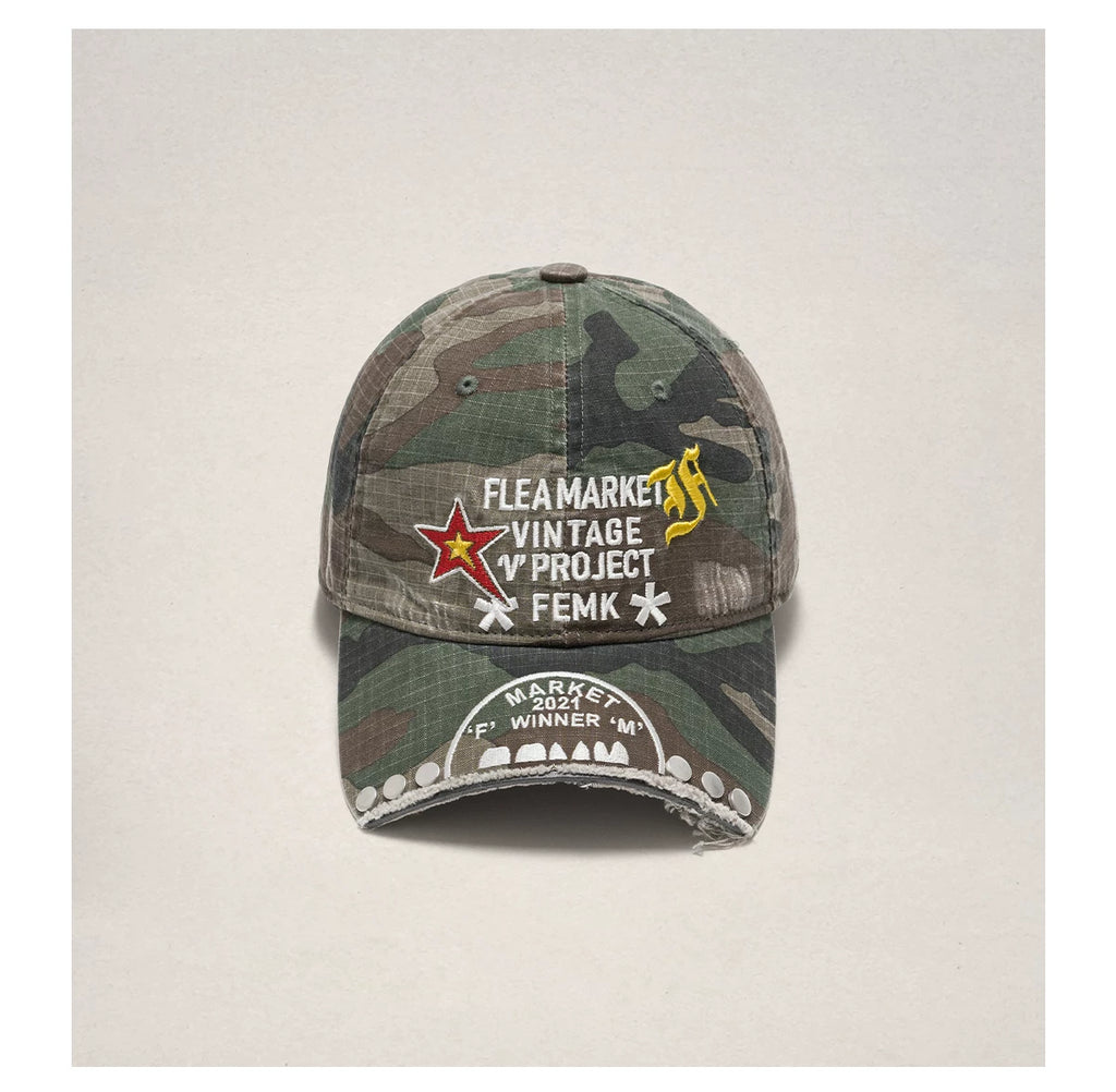 Fleamarket Rivet Old Burr Versatile Baseball Cap
