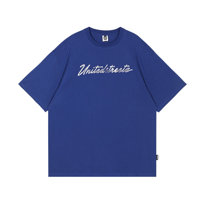 US Mottled Print Crew Neck Tee