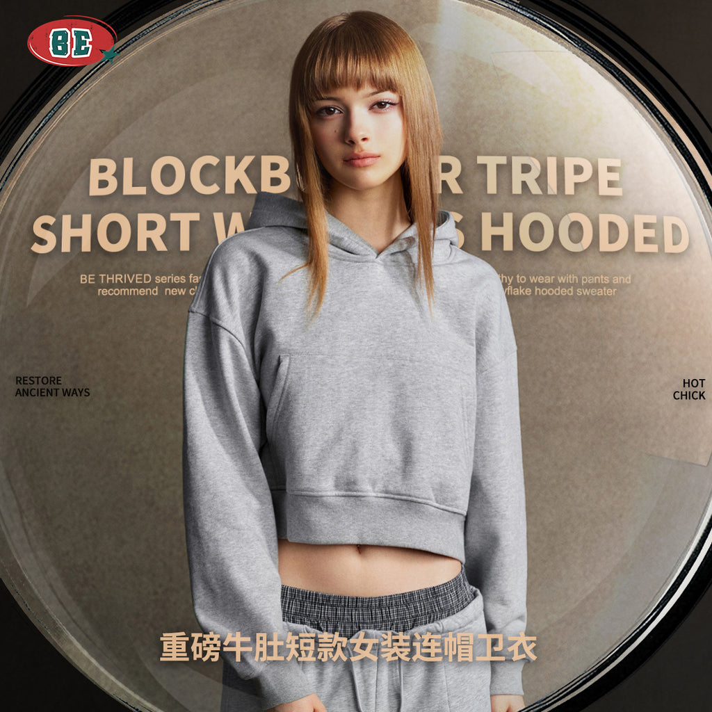 BE Large Pocket Hooded Sweater Short