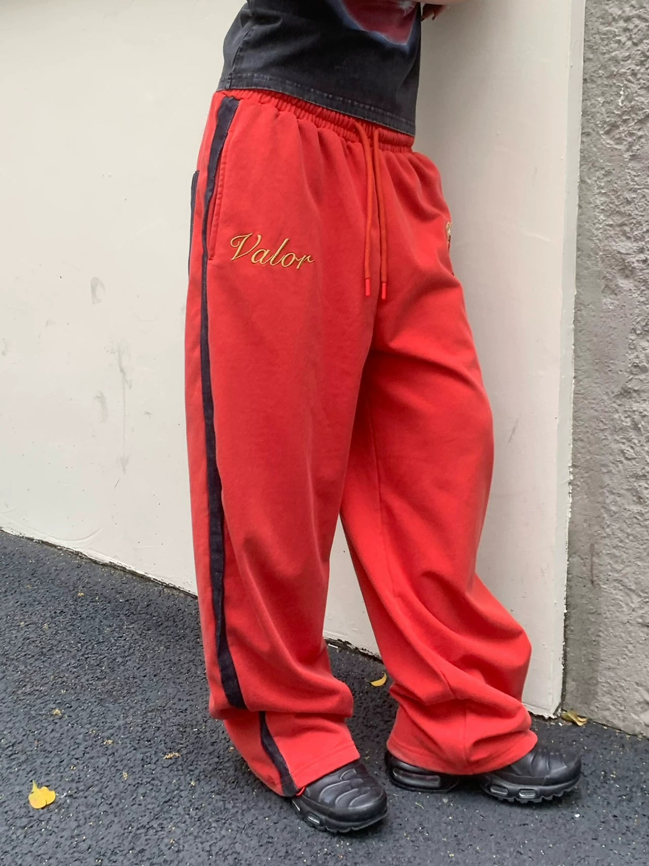 MMBBT Stitching Embroidered Casual Sweatpants