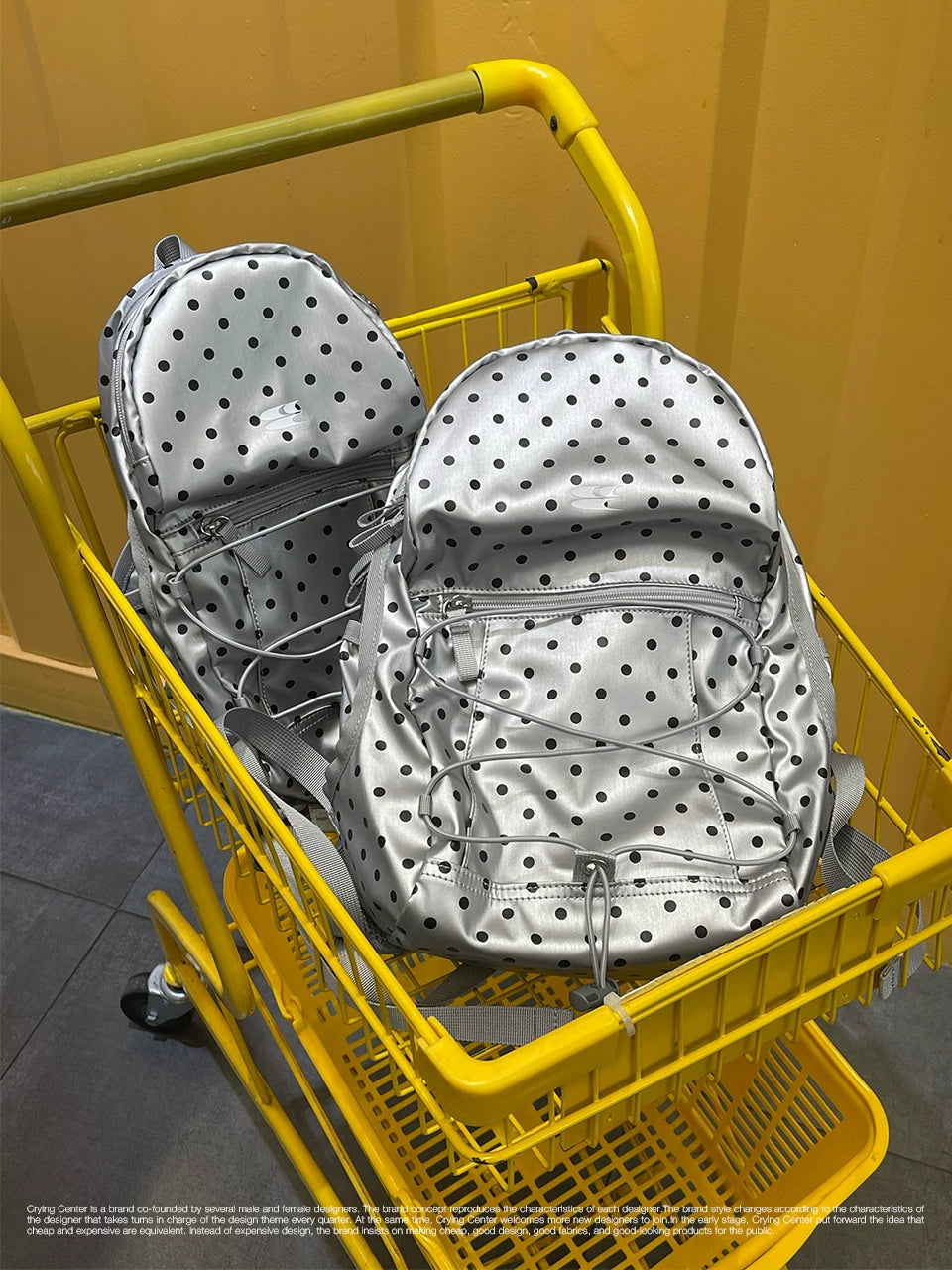 CryingCenter Vintage Polka Dot Backpack