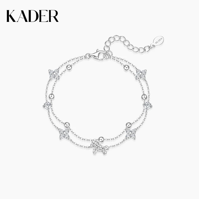 KADER Good Luck Now Double Chain Bracelet