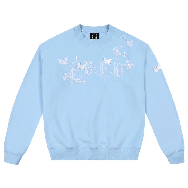 MEDM Three-dimensional Butterfly Crew Neck Sweater