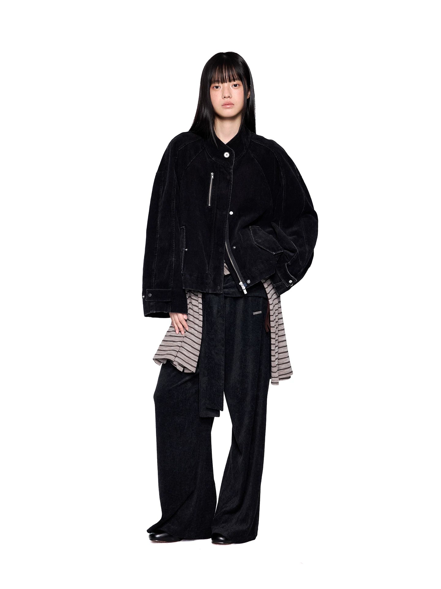 EZEK Loose and Versatile Corduroy Short Jacket