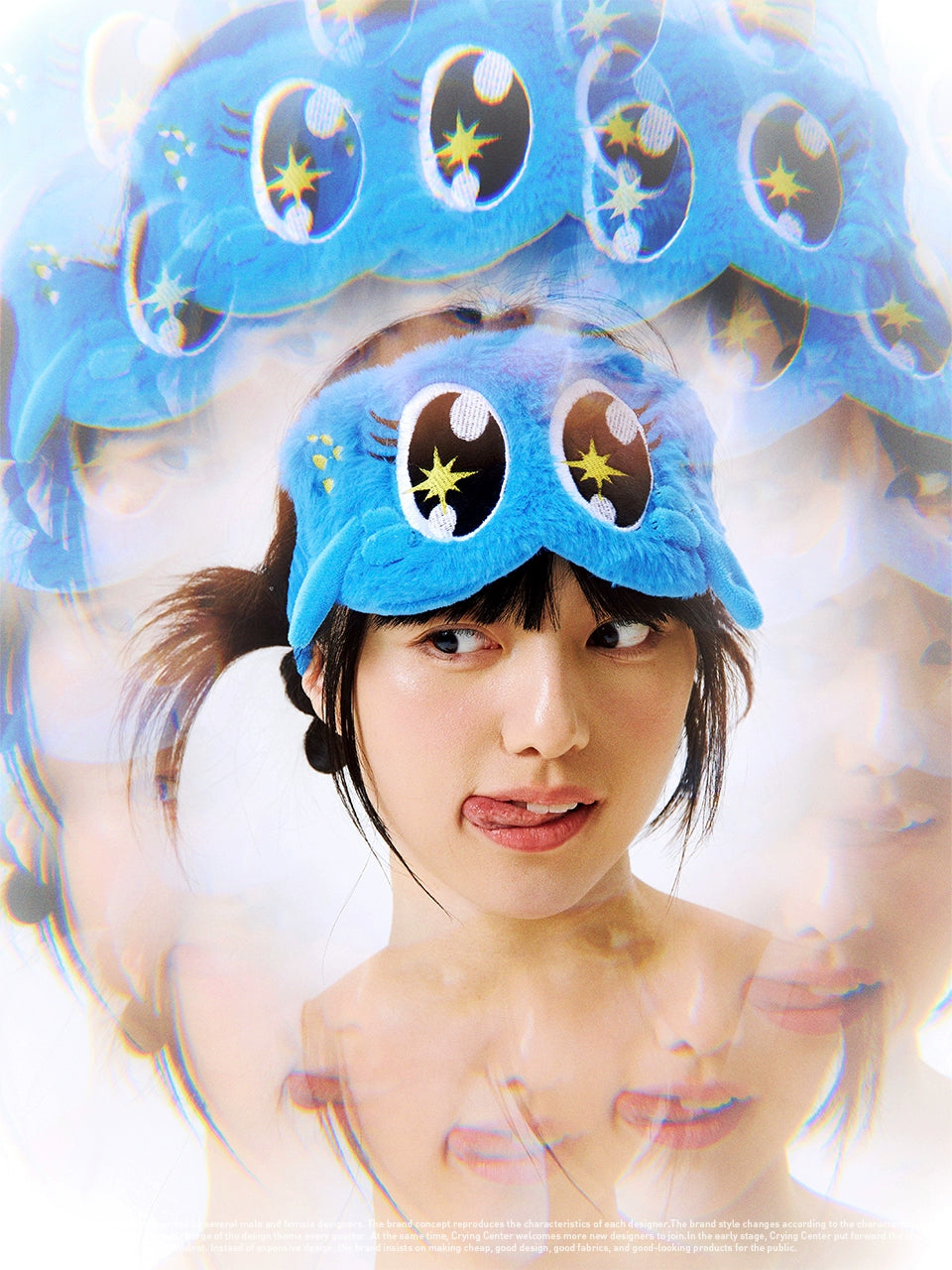 CryingCenter Colorful Tears Cute Plush Eye Mask