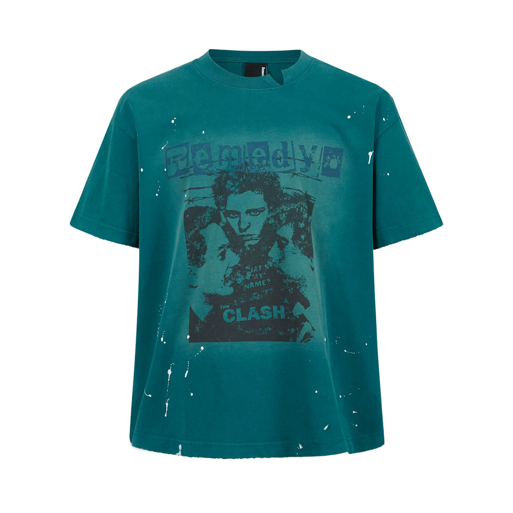 Remedy Trendy Portrait Print Casual Tee