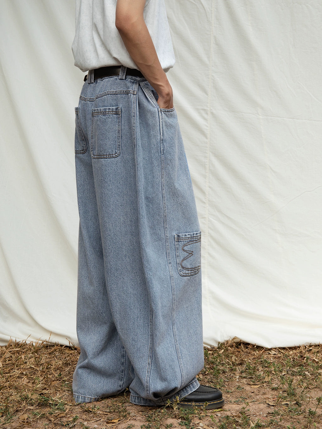 Mentmate, Vintage Pocket Collage Jeans