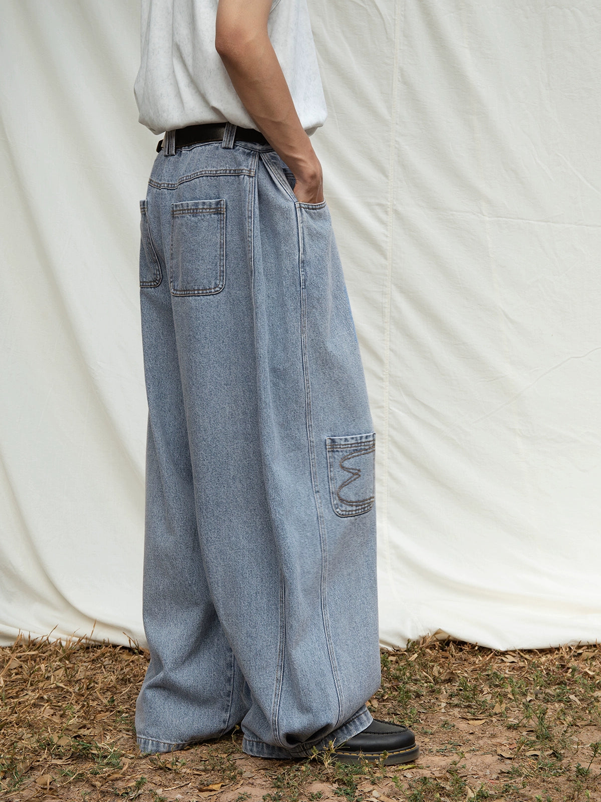 Mentmate, Vintage Pocket Collage Jeans