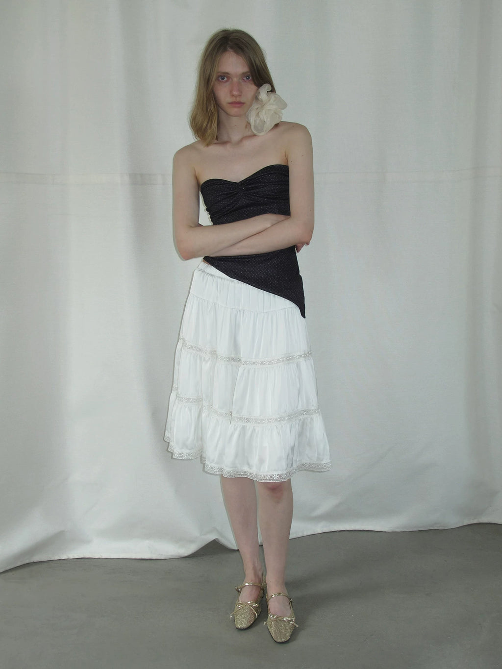 Maltelle Bow Woven Mesh Shoes