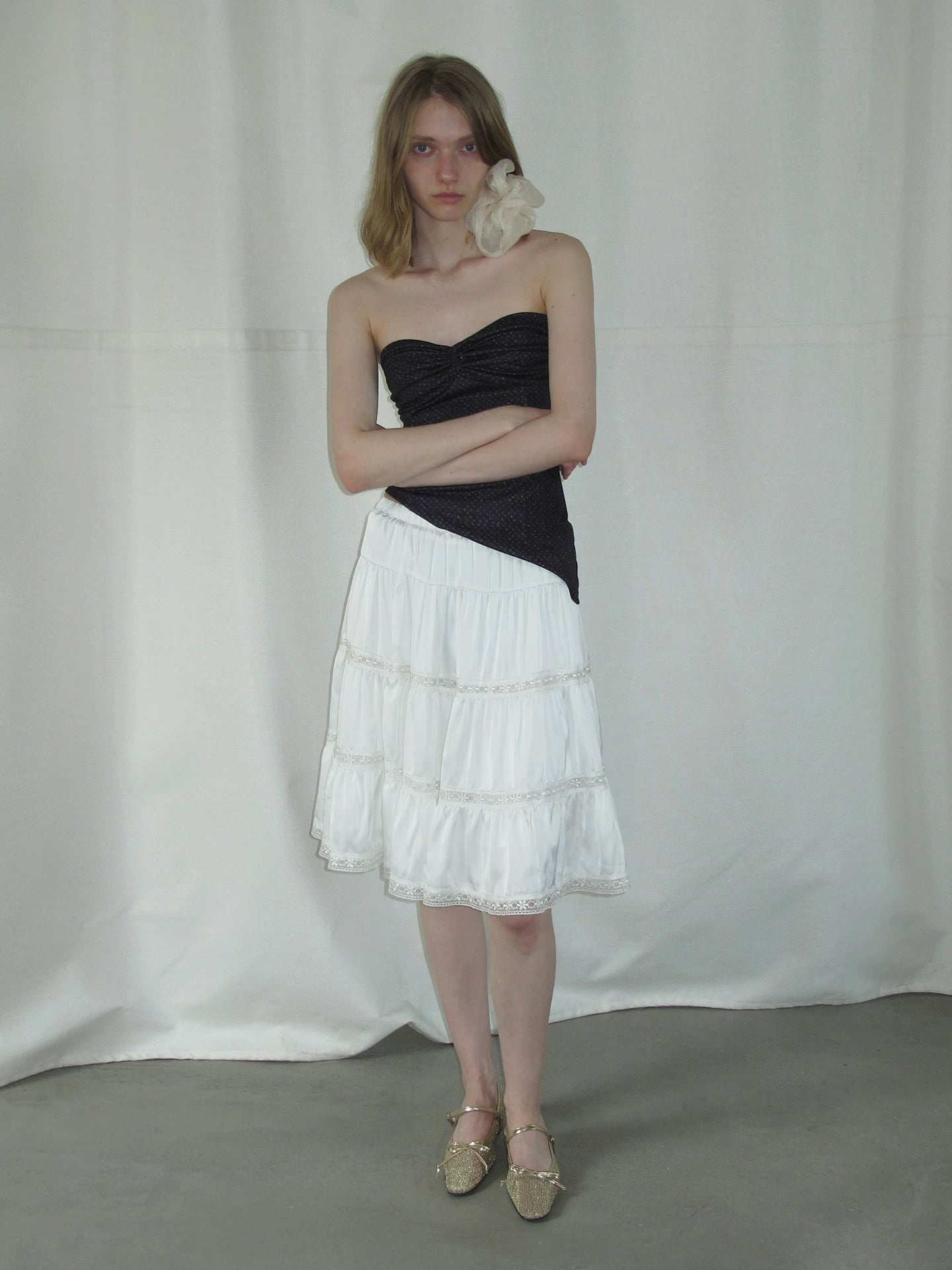 Maltelle Bow Woven Mesh Shoes