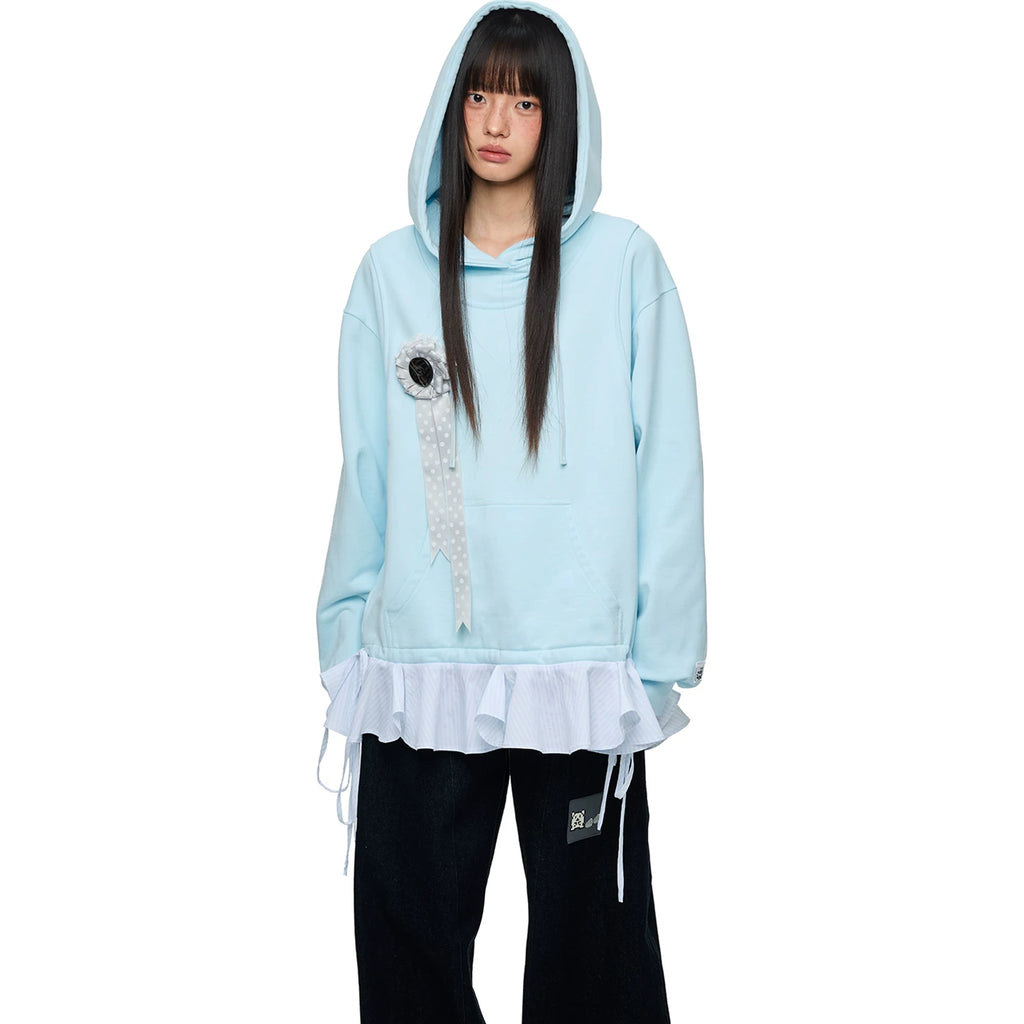Jikooheavy Weight Oversize Lacepolka Dotsweatshirt