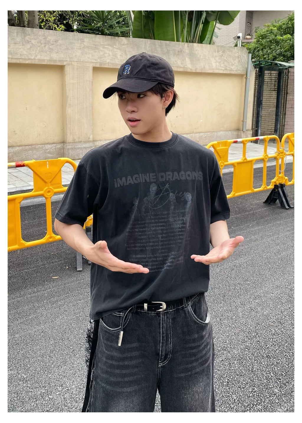 SINONOME Retro Short Version Loose Tee