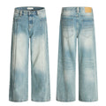 11KN Retro Loose Pleated Three-dimensional Thin Wide-leg Jeans