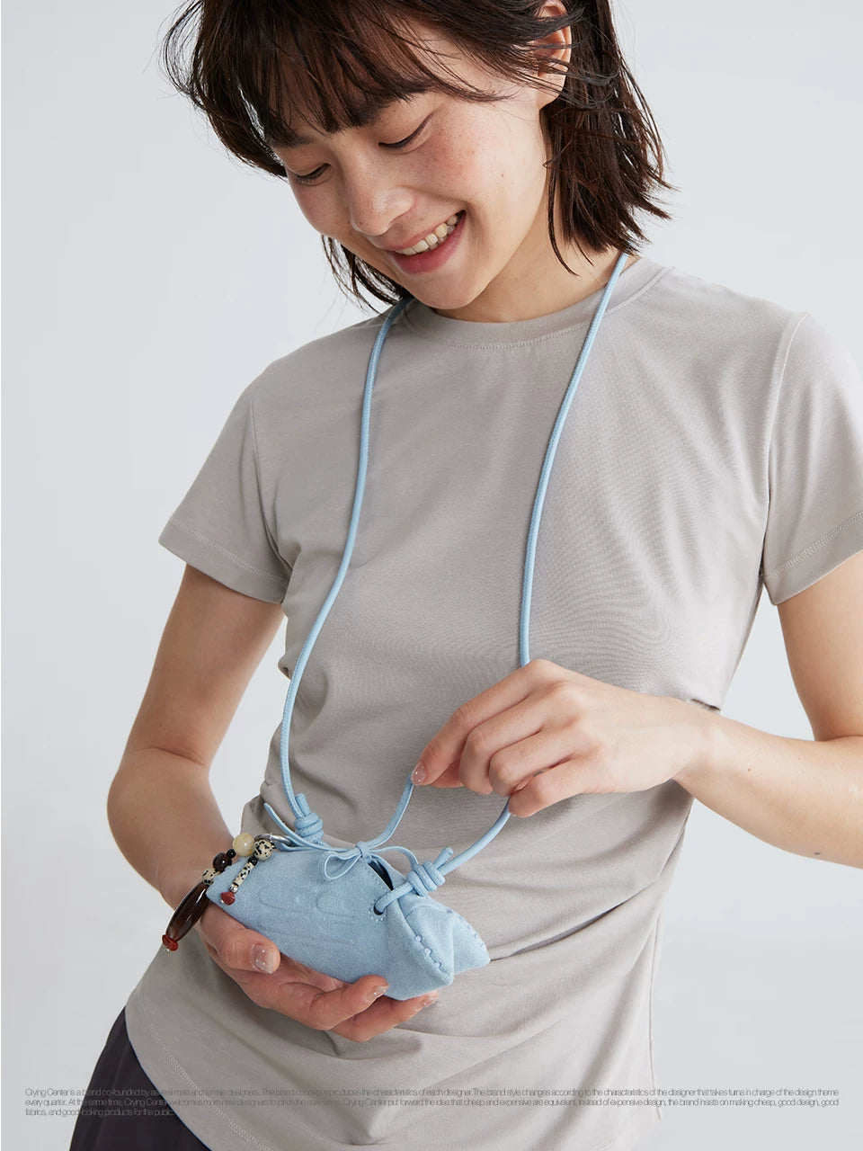 CryingCenter Shoulder Crossbody Small Mini Earphone Bag