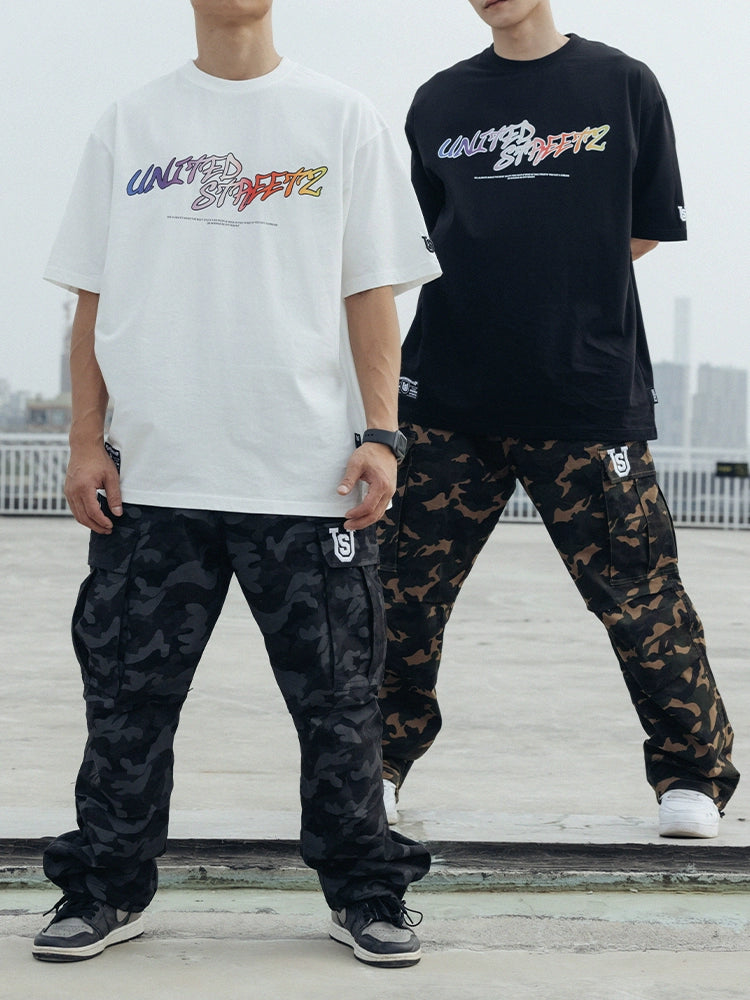 US Multi-pocket Camouflage Overalls