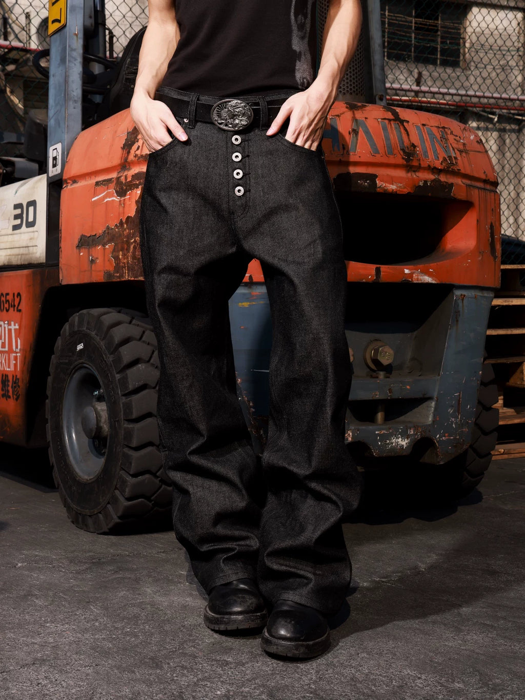 VOWPROGRESS 003 Kanglong fabric YKK five-button  jeans