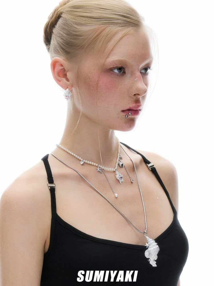 SUMIYAKI Conch Pearl Necklace