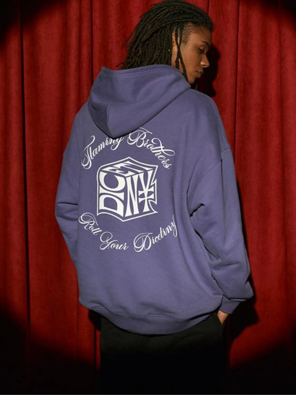 DICETINY "Dice of Destiny" Foam Alphabet Print Hooded Sweater