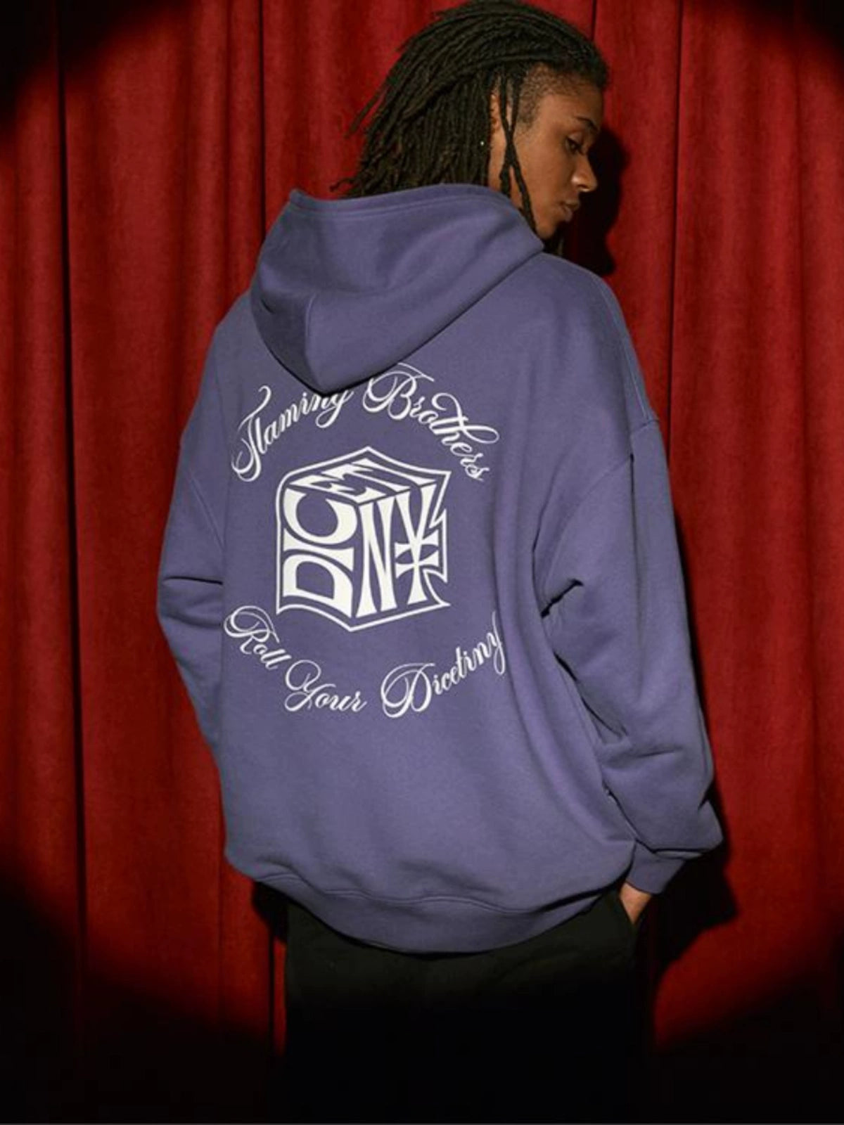 DICETINY "Dice of Destiny" Foam Alphabet Print Hooded Sweater