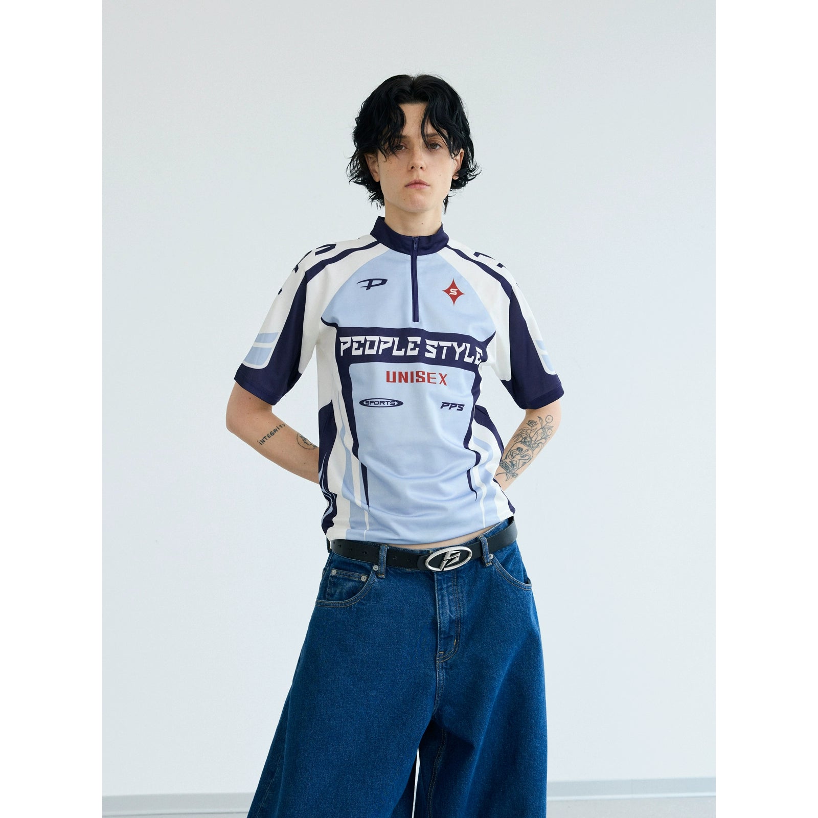 PEOPLESTYLE Cycling Suit Element Contrasting Color Tee