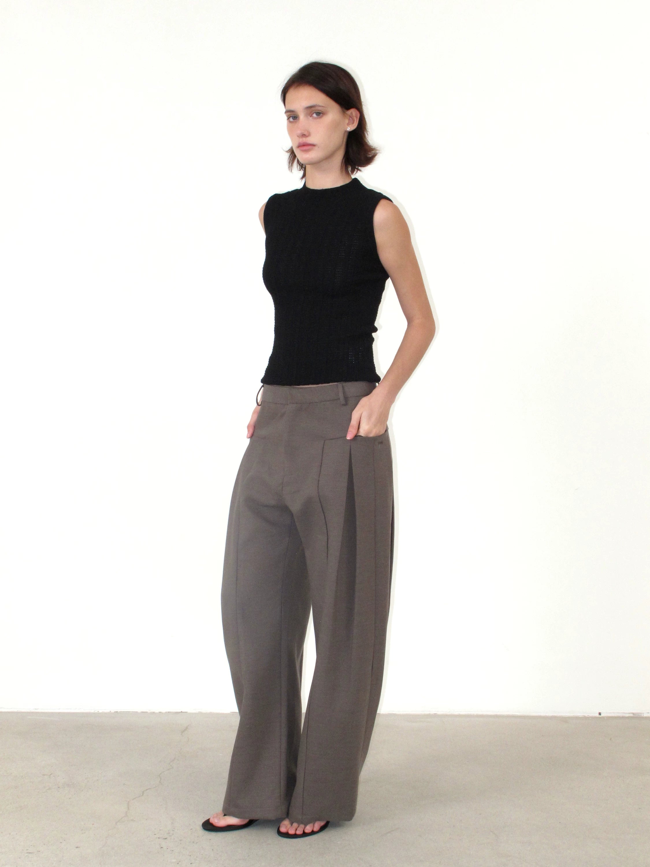 NOT UGLY Button Side Pocket Versatile Casual Pants