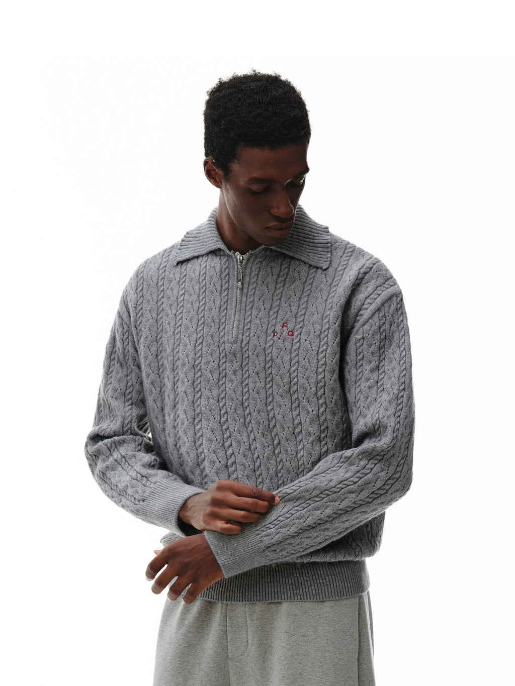 FPA Twisted Lapel Casual Sweater