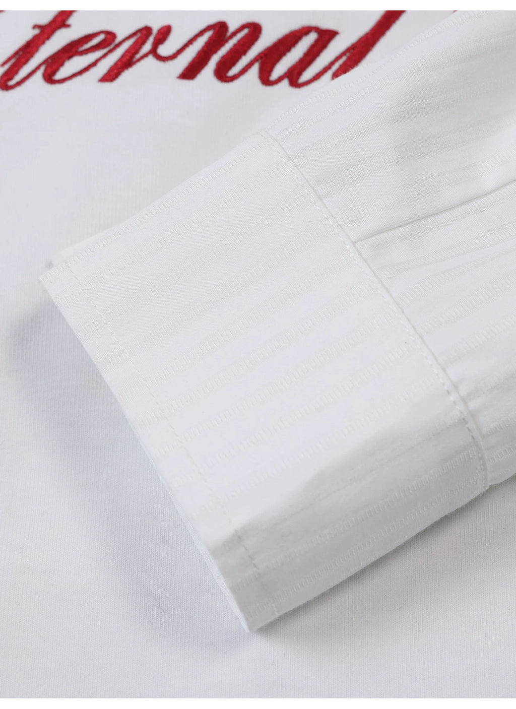 Ablueberry Striped Fake Neck Tee