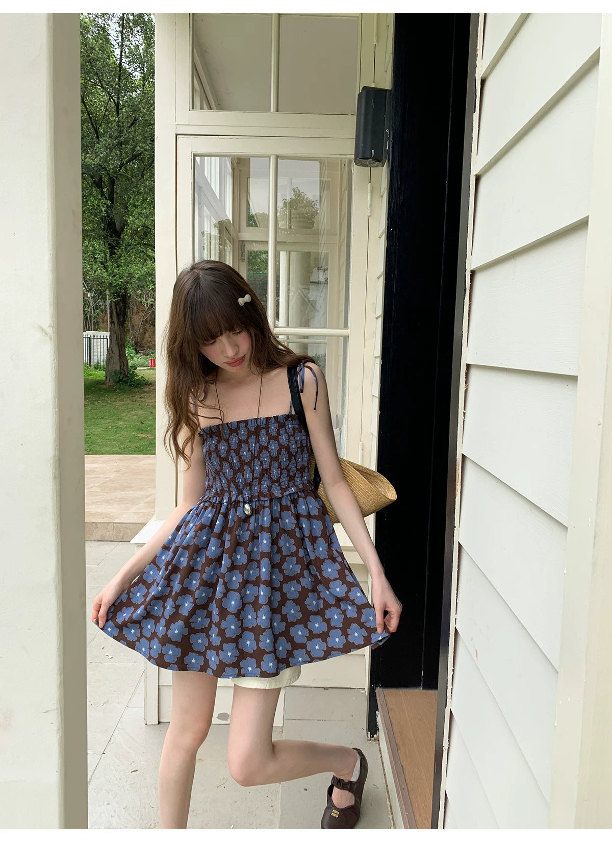 KANO Flower Print Tube Top Sling