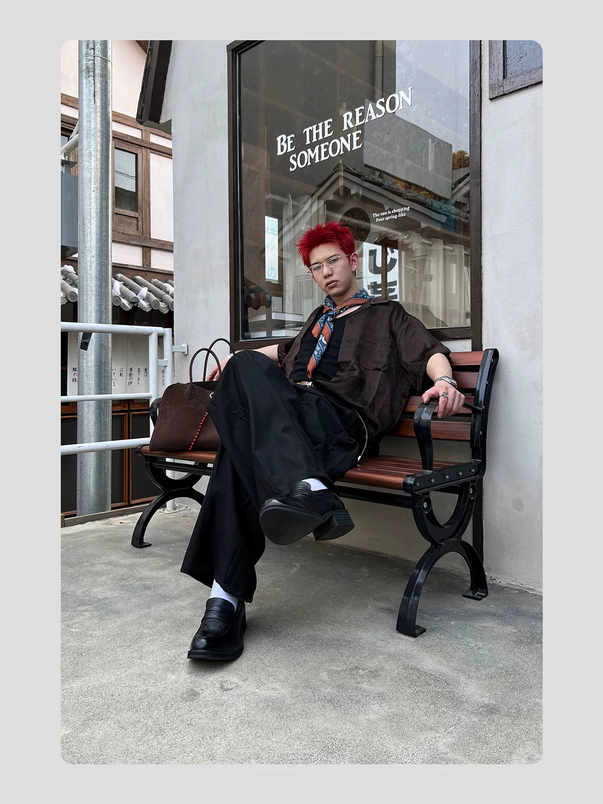 HANQIAORJI Cowhide Yuppie Heightening Loafers