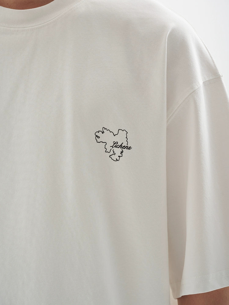 BUTTBILL Back Plant Print Cool Quick Drying Tee