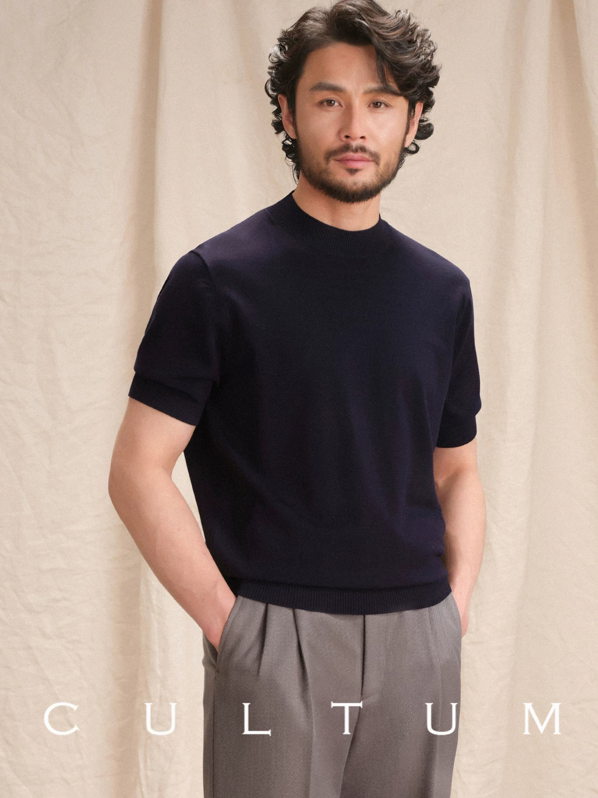 CULTA Light and Breathable Casual Knitted Tee