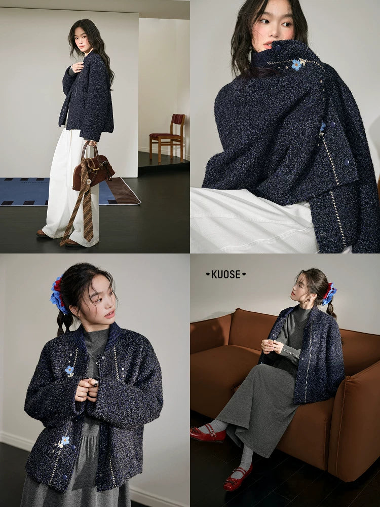 KUOSE Loose Hairy Short Jacket