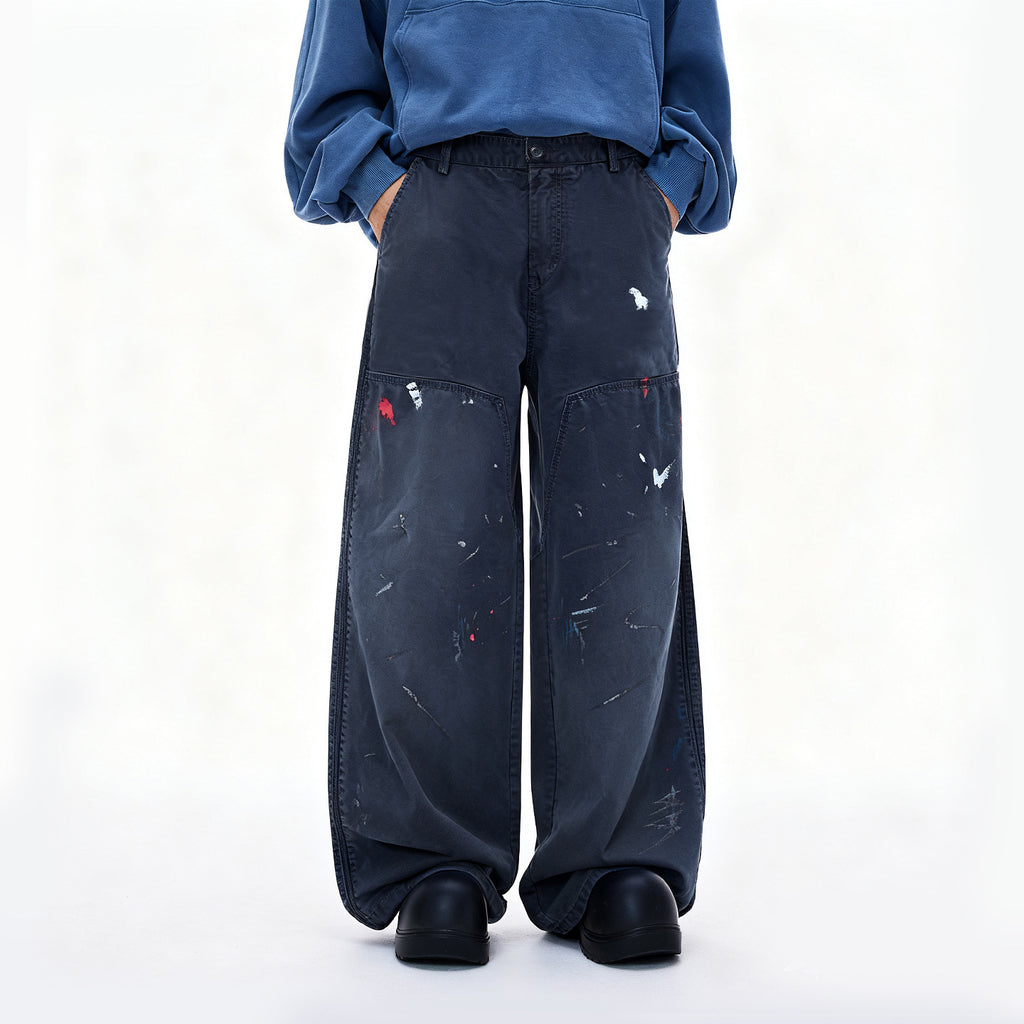 Inflation Hand-painted Retro Tooling Slacks