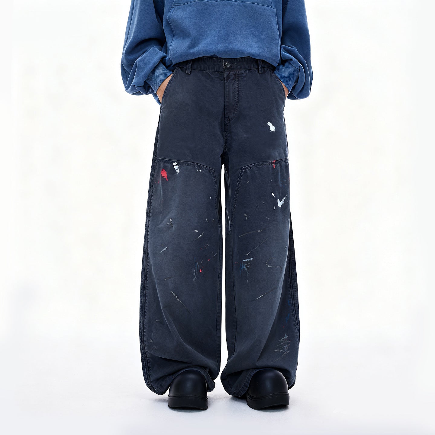 (Clearance) Inflation Hand-painted Retro Tooling Slacks