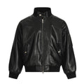 (Clearance) 11KN Retro Short Wide Pu Leather Jacket